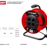 Удлинитель на катушке "ПВС 307", 30 м, 2500 Вт, 4 гнезда, ПВС 3х0,75 кв мм, ЗУБР 55083-30 купить в Ханты-Мансийске