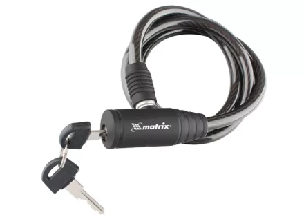 Замок тросовый универсальный 8х1200 мм MATRIX 91816 купить в Ханты-Мансийске