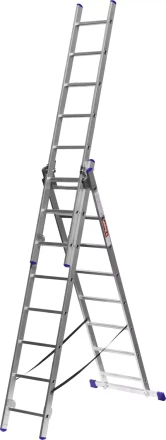 Лестница ЗУБР универсальная, трехсекционная со стабилизатором, 8 ступеней 38831-08 купить в Ханты-Мансийске