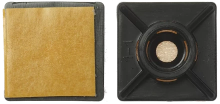 Площадка под хомут-стяжку ПХС самоклеющаяся нейлоновая черная серия МАСТЕР купить в Ханты-Мансийске