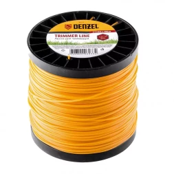 Леска для триммера круглая 2,0 мм 190 м на Din катушке Россия Denzel 96133