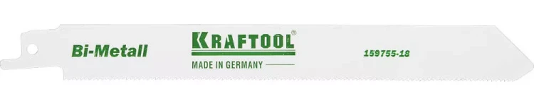 Полотно KRAFTOOL "INDUSTRIE QUALITAT", S1122EF, для эл/ножовки, Bi-Metall, по металлу, шаг 1,4мм, 180мм 159755-18 купить в Ханты-Мансийске