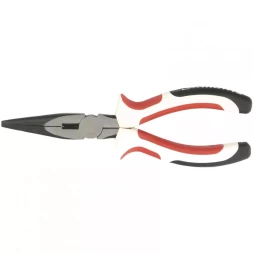 Длинногубцы Premium 180 мм прямые трехкомпонентные рукоятки MATRIX 17186
