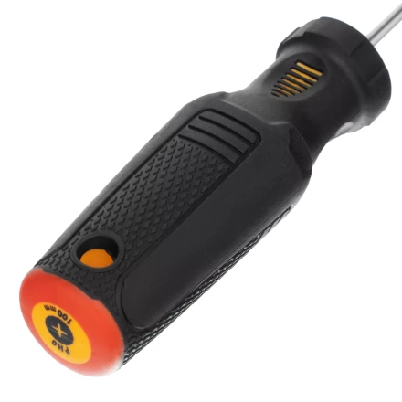 Отвертка PH0х100 мм, CrV, трехкомпонентная рукоятка Denzel 12172 купить в Ханты-Мансийске