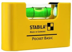 Уровень тип Pocket Basic 70x20x40мм 1 горизонтальный уровень точность ±1мм/м STABILA
