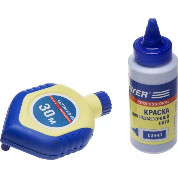 Набор STAYER Нить разметочная с синей краской в 2-хкомпонентном корпусе, 115гx30м 2-06383-H2 купить в Ханты-Мансийске