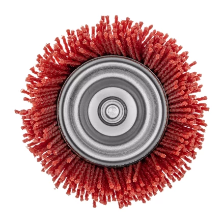 Щетка для дрели, 75 мм, Чашка, со шпилькой, нейлоновая щетина Denzel 74436 купить в Ханты-Мансийске