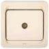 Розетка СВЕТОЗАР &quot;ГАММА&quot; телевизионная одинарная, цвет бежевый SV-54115-B купить в Ханты-Мансийске