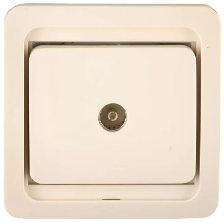 Розетка СВЕТОЗАР &quot;ГАММА&quot; телевизионная одинарная, цвет бежевый SV-54115-B купить в Ханты-Мансийске