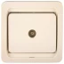 Розетка СВЕТОЗАР &quot;ГАММА&quot; телевизионная одинарная, цвет бежевый SV-54115-B купить в Ханты-Мансийске