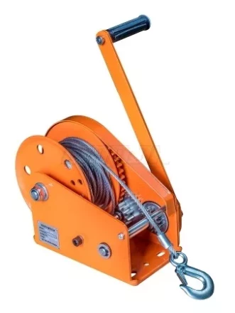 Лебедка ручная с тормозом BHW 2600 канат купить в Ханты-Мансийске
