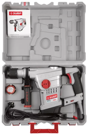 Перфоратор ЗУБР SDS-Max, 10Дж, 1250Вт, кейс ЗПМЭ-1250ЭК купить в Ханты-Мансийске