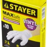 Перчатки STAYER "MASTER" виниловые экстратонкие, M, 10шт 11208-M купить в Ханты-Мансийске