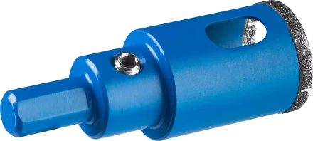 Коронка ЗУБР алмазная в сборе по кафелю, керамике с центрирующим сверлом и имбусовым ключом, зерно 60, 25мм 29850-25 купить в Ханты-Мансийске