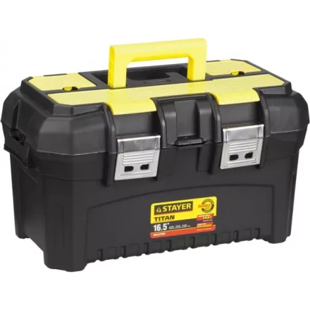 Ящик для инструмента &quot;TITAN-16&quot; пластиковый, STAYER 38016-16 купить в Ханты-Мансийске