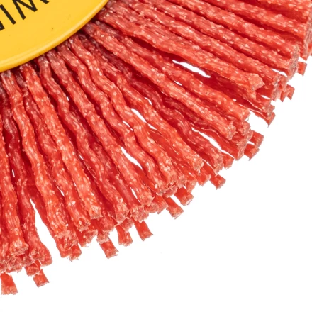 Щетка для УШМ, 100 мм, плоская, нейлоновая щетина, посадка 22,2 мм Denzel 74437 купить в Ханты-Мансийске