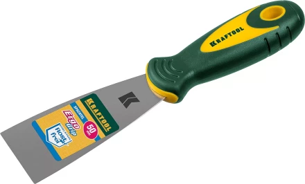 Шпательная лопатка KRAFTOOL с 2-компонент ручк, профилиров нержав полотно, 50мм 10035-050 купить в Ханты-Мансийске