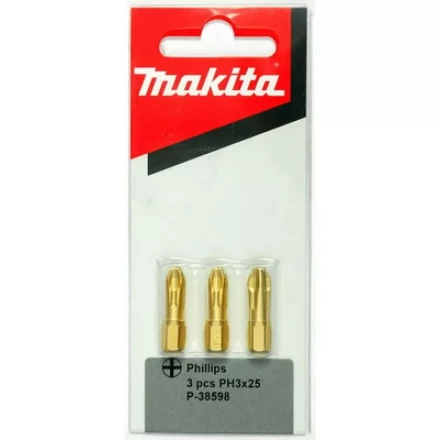 Биты Makita PH3 25мм 3шт, алмазные (P-38598) купить в Ханты-Мансийске