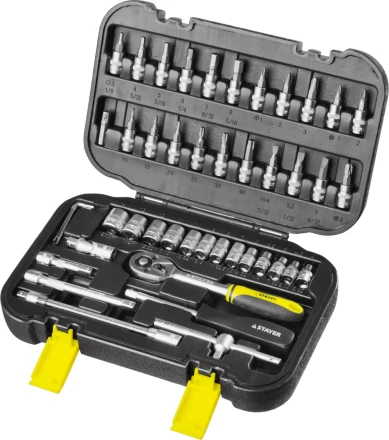 Набор слесарно-монтажного инструмента STAYER &quot;MASTER&quot;, 46 предметов 27760-H46 купить в Ханты-Мансийске