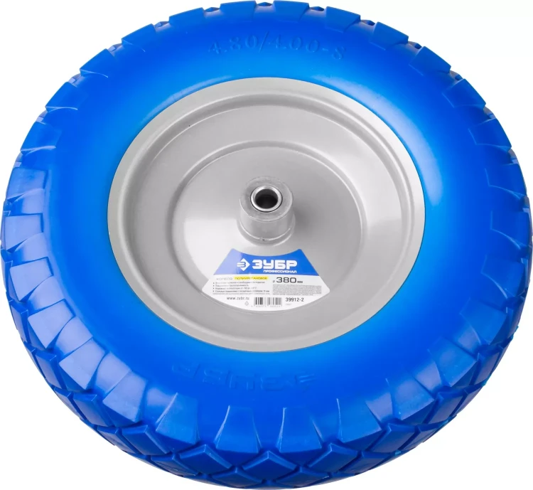 Колесо ЗУБР "ПРОФЕССИОНАЛ" полиуретановое, 380мм, посадочный размер 16мм 39912-2 купить в Ханты-Мансийске